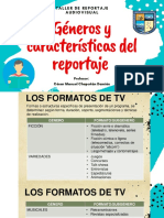 Generos y Formatos TV - Reportaje Características