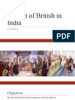 Advent of British in India