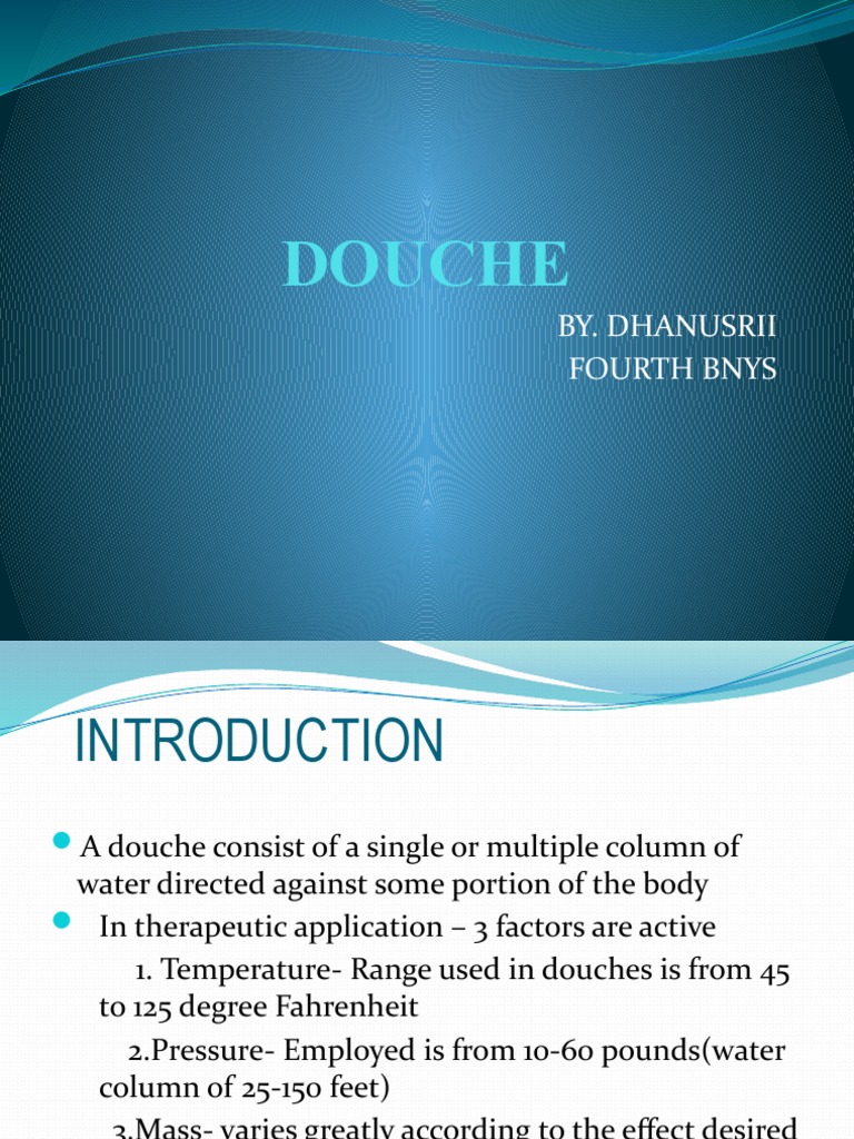 Douche By. Dhanusrii Fourth Bnys PDF Physiology Anatomy