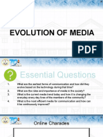 Lesson 3 Evolution of Media