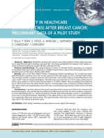 Work Ability in Healthcare Workers (HCWS) After Breast Cancer: Preliminary Data of A Pilot Study
