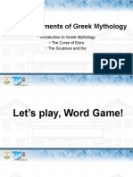 LESSON 2 Brief Discussion About Greek Mythology