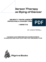 The Gerson Therapy for Those Dying of Cancer