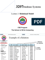 Database Systems: Lecture 2: Relational Model