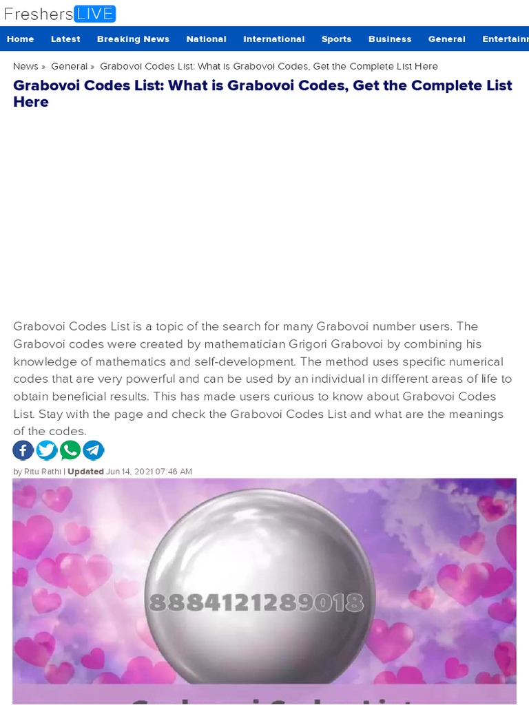 Grabovoi Codes List: What Is Grabovoi Codes, Get The Complete List Here ...