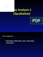 Data Analysis Qualitative Research Methods