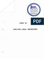 AAlcatel ASM 10 Helium Leak Detector