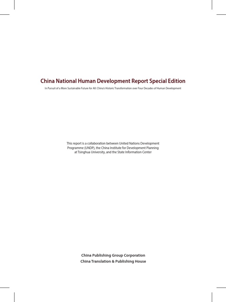 China’s Human Development Progress | PDF | Human Development Index | China