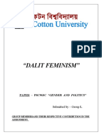 "Dalit Feminism": Paper - Psc903C "Gender and Politics"