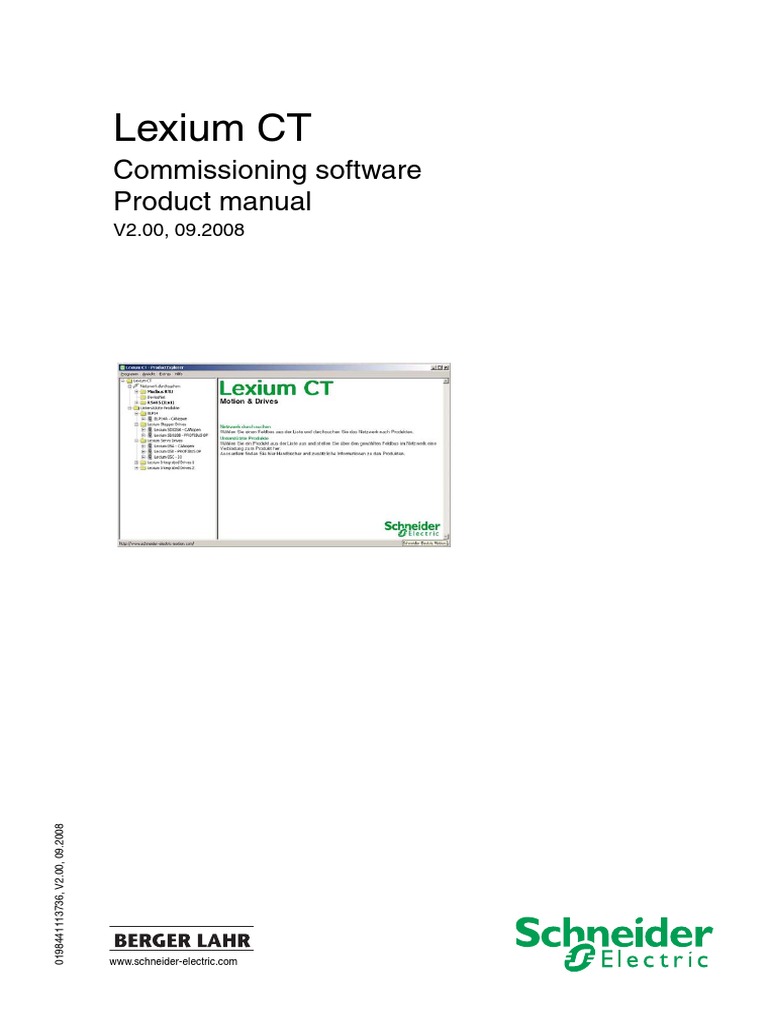 Lexium CT Software Manual V2.00 | PDF | Parameter (Computer Programming ...