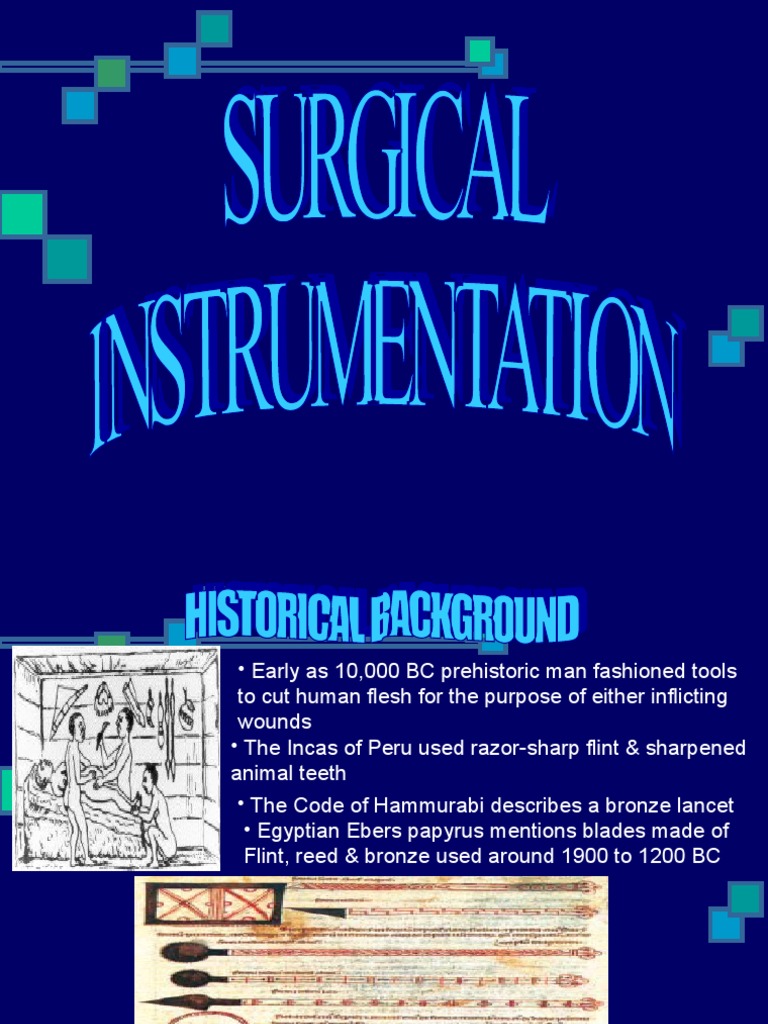 5 Surgical Instrumentation PDF Surgery