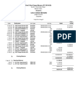 End 2 End Cargo Movers (FY 2019-20) : Particulars Credit Debit