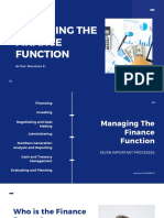 Managing The Finance Funtion