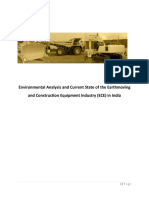 Environmental Analysis and Current State of The Earth Moving and Construction Equipment Industry