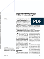 Normative Measurements of Orbital Structures Using CT: Aiiozgen' Macit Ariyurek