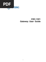 CSC-1321 Gateway User Guide (0SF.452.063E) - V1.0 0SF.452.063 (E 10