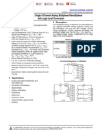 CD405xB CMOS Single 8-Channel Analog Multiplexer/Demultiplexer With Logic-Level Conversion