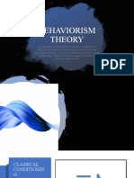 Group Activity - Behaviorism Theory