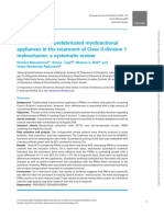 Effectiveness of prefabricated myofunctional