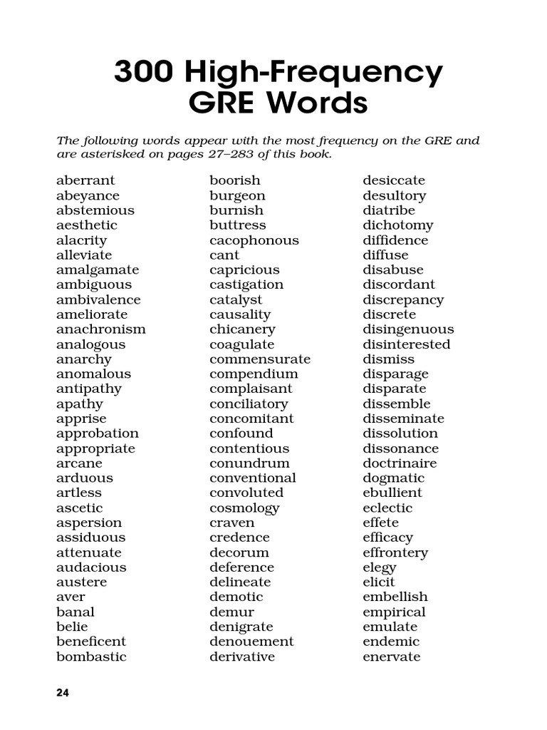 Essential words for the gre 4th edition pages 30 32 | pdf