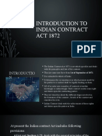 Introduction to Indian Contract Act 1872