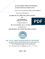 Dr. N.G.P. Arts and Science College: Prediction of Customer Credit Settelment Towards Knit Manufacturing Unit