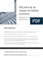 Oil Price & Its Impact On Indian Economy