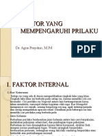 Faktor Yang Mempengaruhi Prilaku