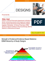 Study Designs: Walaa Awad