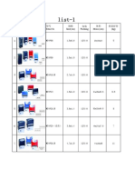 list-1: 序 号 图片 Image 型号 Item No. 规格 Size (cm) 包装 Packing 体积 Meas. (cm) 重量 G.W. (kg)