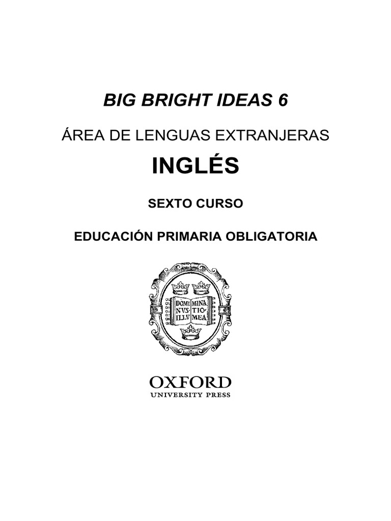 Big Bright Ideas 6: Currículo y Evaluación | PDF | Aprendizaje | Plan ...