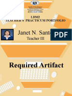 Janet N. Santos: Ldm2 Teacher'S Practicum Portfolio