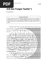 Download 1 Arti dan Fungsi Tauhid by Sulistyawan Gustinugraha SN52107904 doc pdf