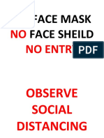 No Face Mask