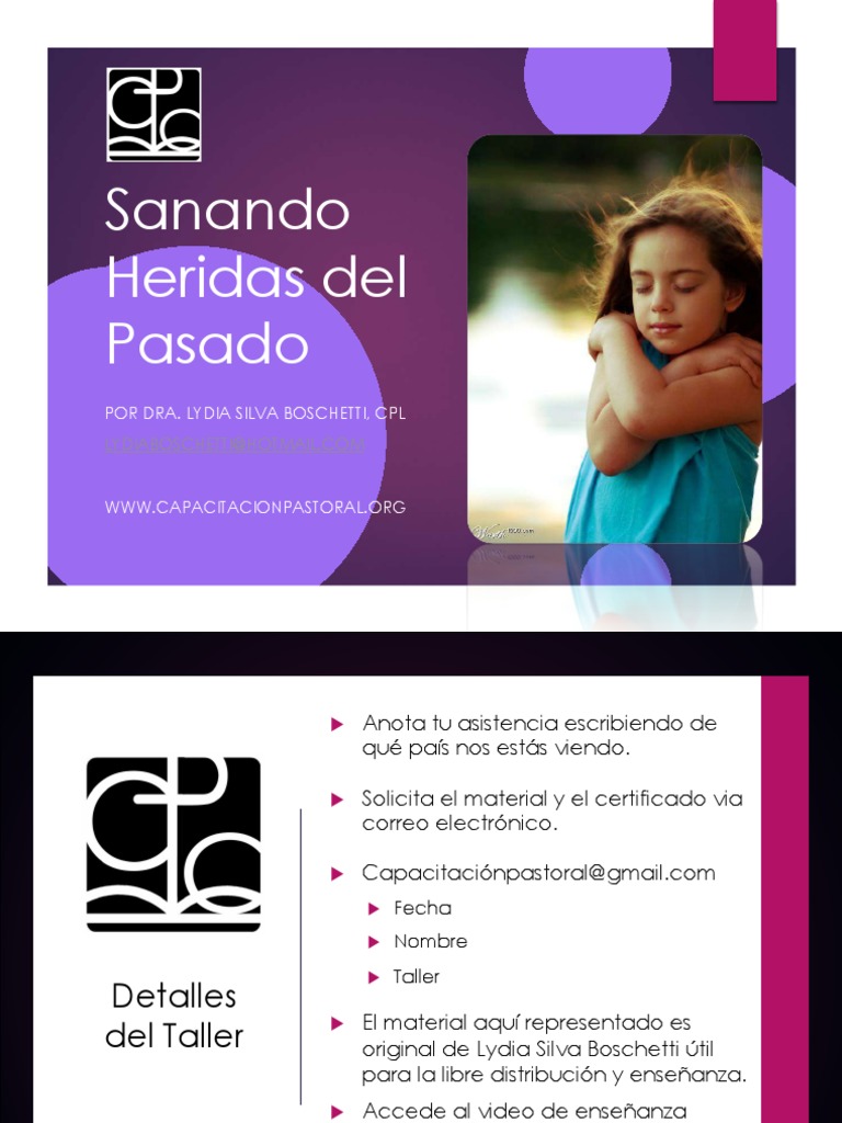 Sanando Heridas Del Pasado Centro de Capacitac | PDF | Amor | Perdón