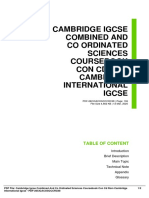 Cambridge Igcse Combined and Co Ordinated Sciences Coursebook Con CD Rom Cambridge International Igcse