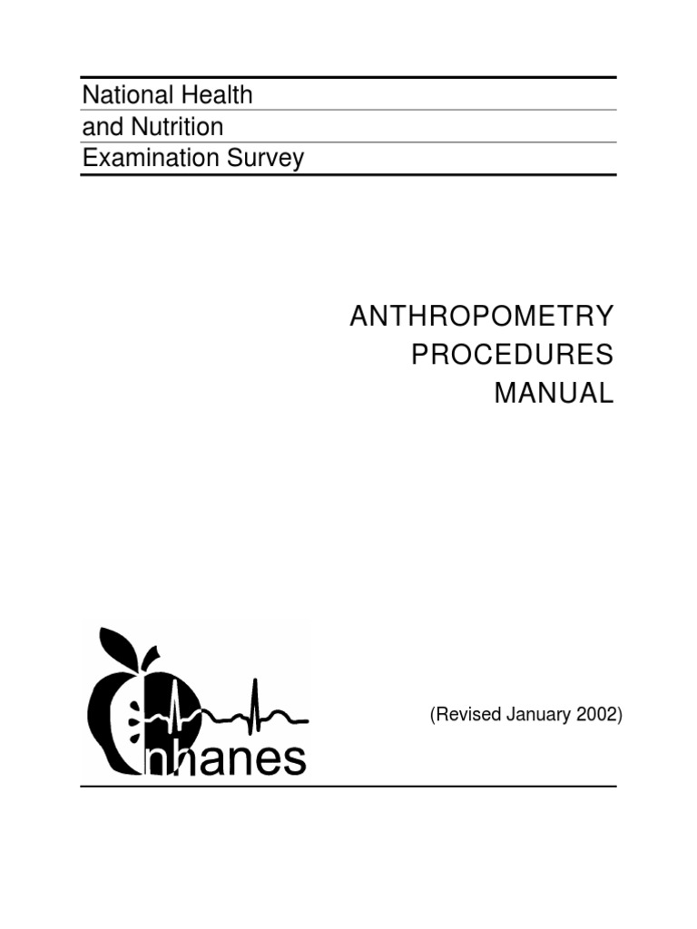 NHANES Anthropometry Procedures Manual | PDF | Calibration