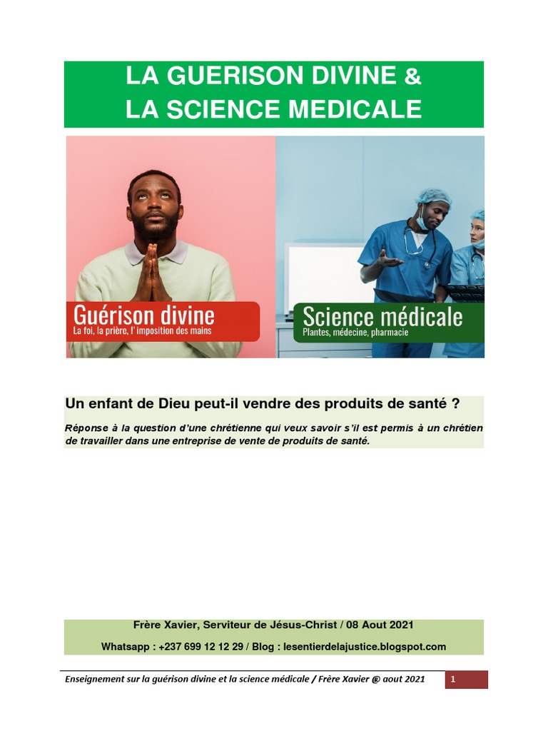 Guérison divine et science médicale | PDF | Guérison par la foi | Dieu
