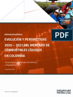 Informe Económico Evolución y Perspectivas 2020 - 2021 Del Mercado de Combustibles Liquidos en Colombia