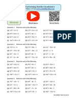 Factorising Harder Quadratics PDF