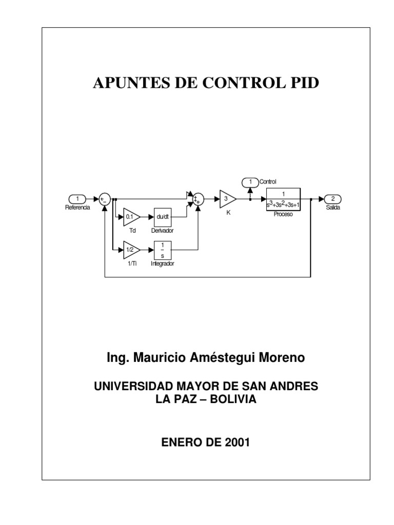 Control Pid | PDF | Sistema de control | Teoría de sistemas