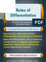 Lesson 5 Rules of Differentiation