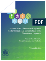 4. El Estándar P5 de GPM Global Para La Sostenibilidad en La Sostenibilidad en La Dirección de Proyectos