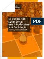 Jose F TEZANOS - La Explicacion Sociologica Una Introduccion a La Sociologia