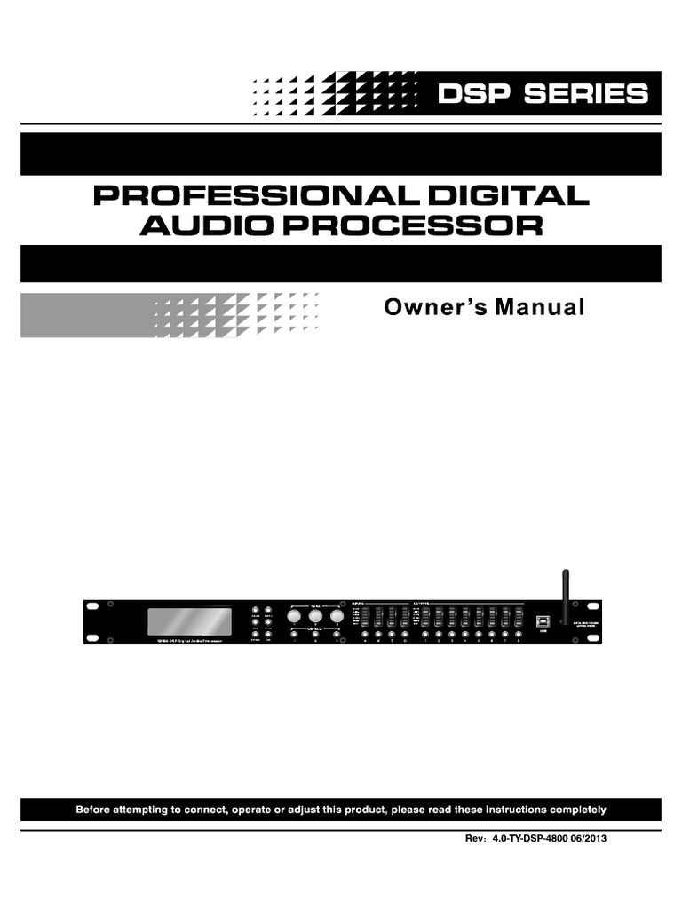DSP-4x8 User Manual (Wifi) | PDF