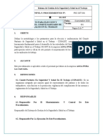 Procedimiento para Elección y Conformación Del COPASST