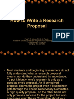 How to Write a Research Proposal in 40 Steps