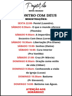 MINISTRAÇÕES HORÁRIOS Definitiva