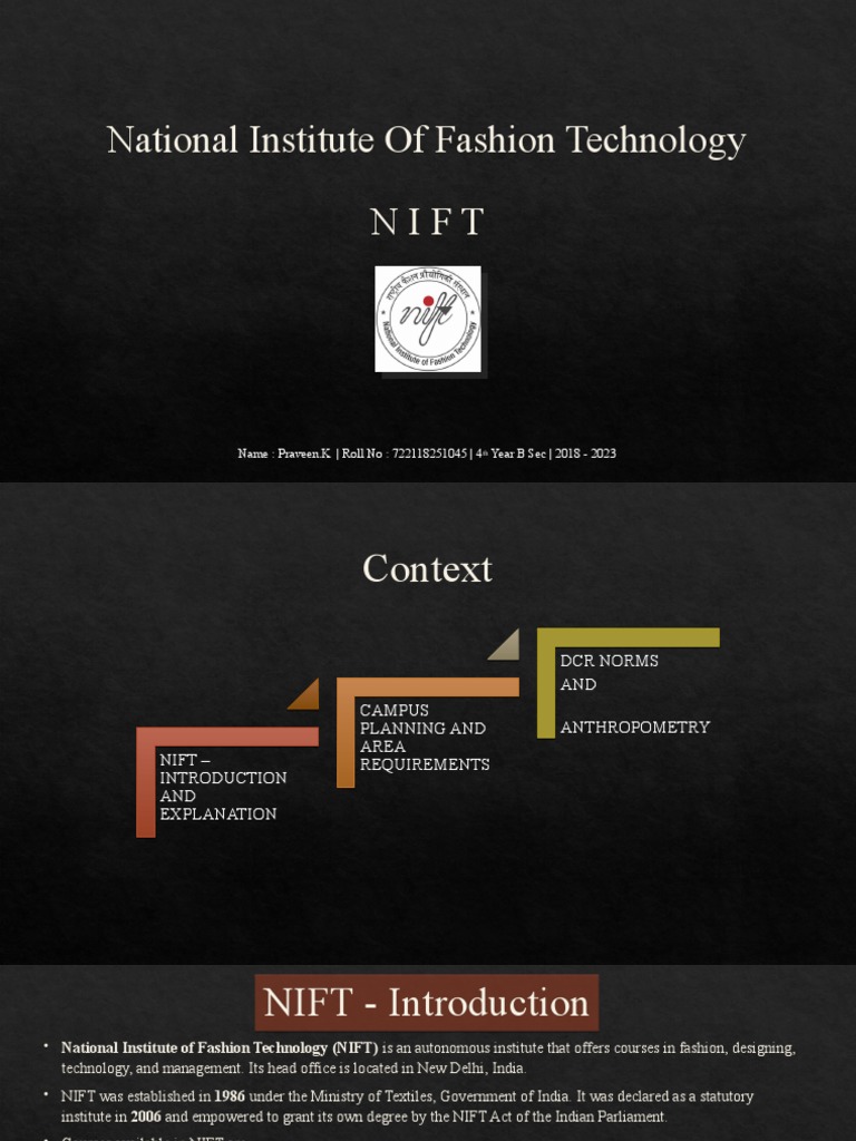 NATIONAL INSTITUTE OF FASHION TECHNOLOGY COURSE DETAILS intelligence overview