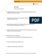 IGCSE - Physics - Worksheet 16 - Work and Power PDF